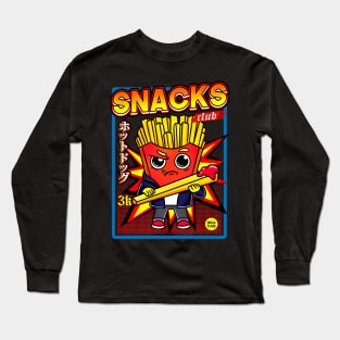 Snacks club fries Long Sleeve T-Shirt